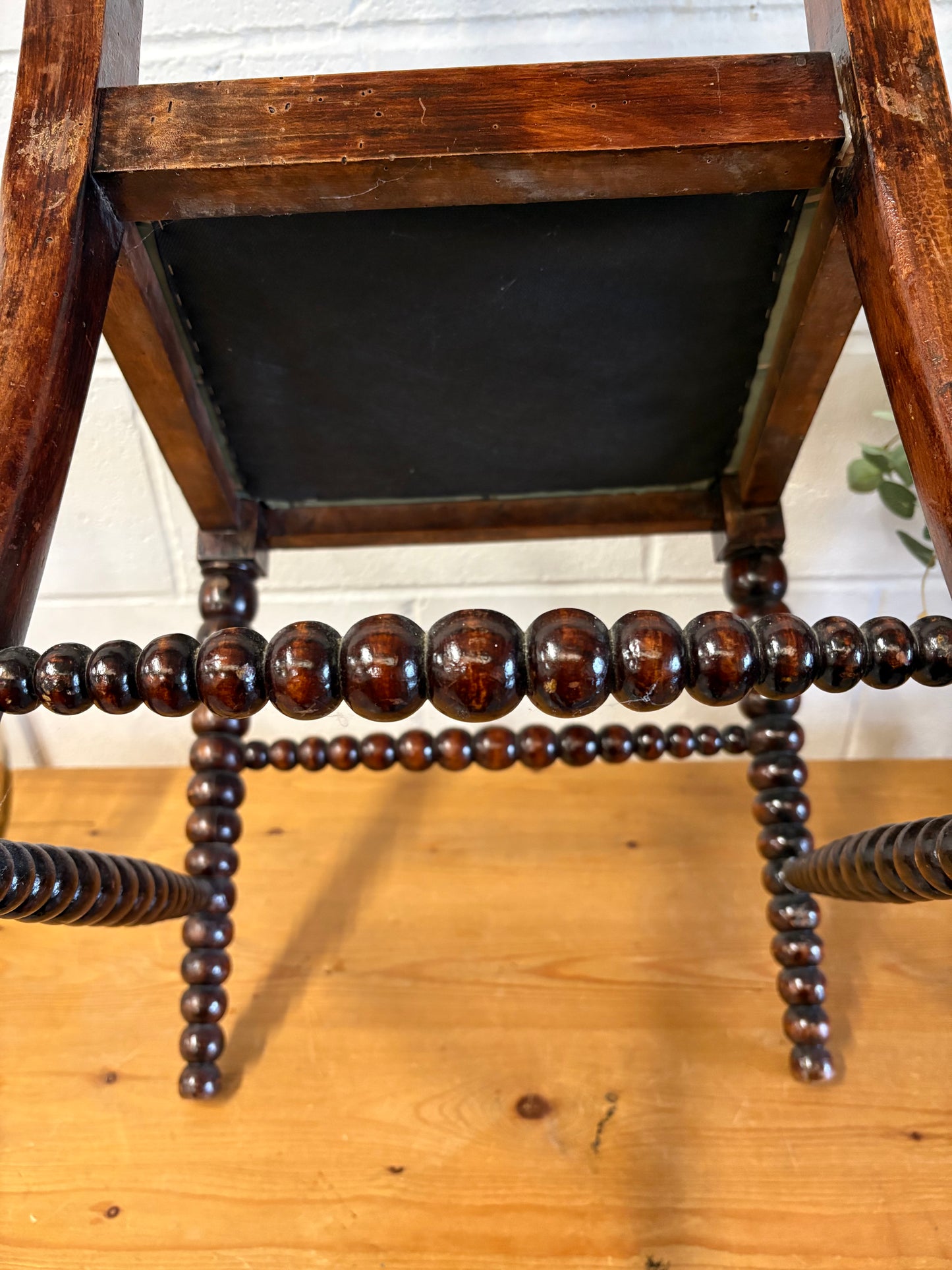 Stunning Victorian Faux Rosewood Bobbin Turned Chair Beautiful Solid Piece