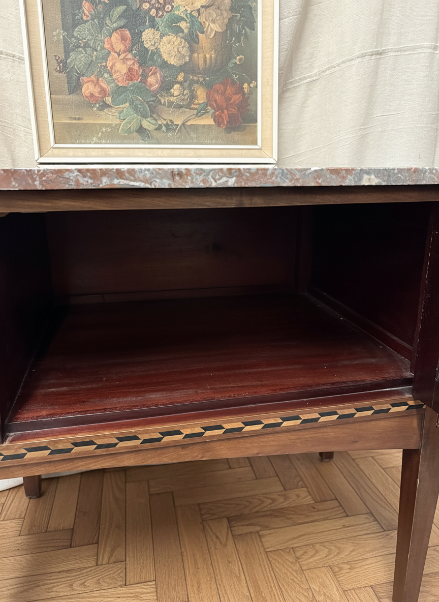 Beautiful Victorian Mahogany Marble Topped Washstand - table console