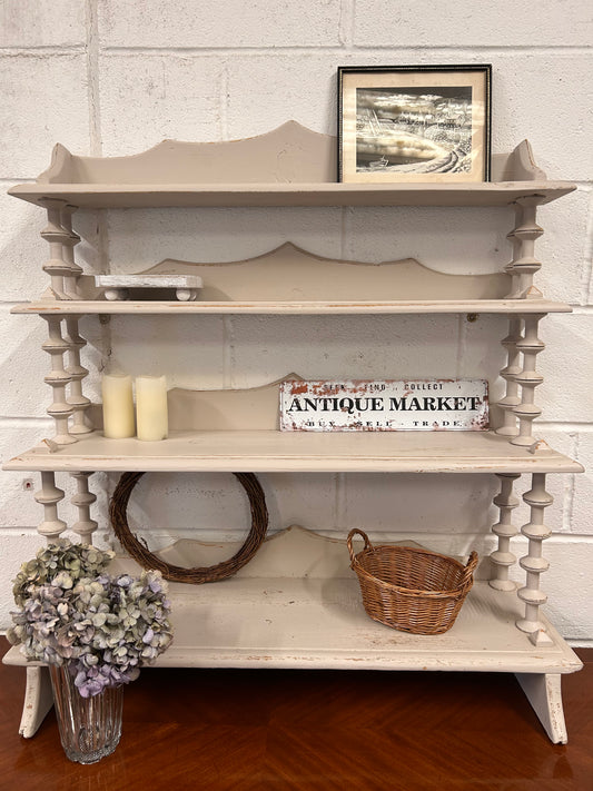 Painted Shabby Vintage Shelf unit - Freestanding or Wall hung