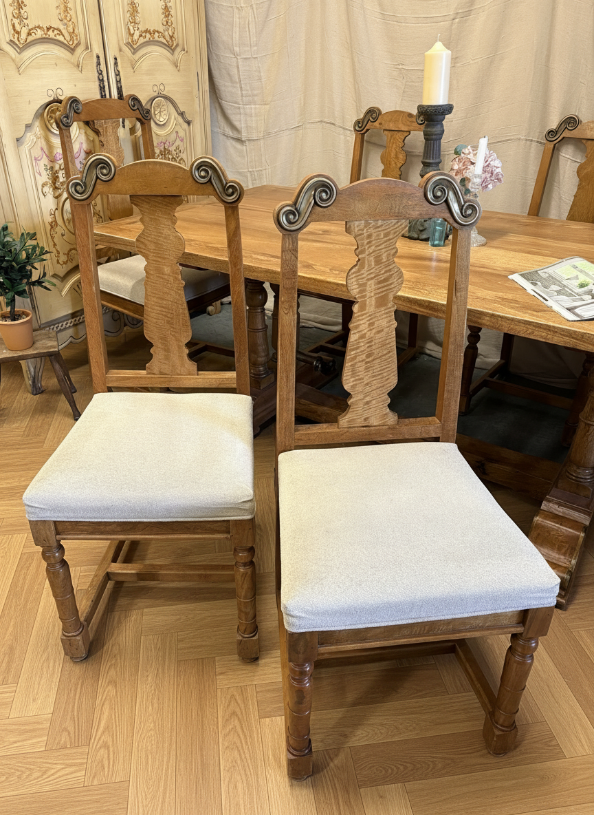WAS £895 - Luxury Quality dining suite, comprising of a large dining table and 6 Chairs.
