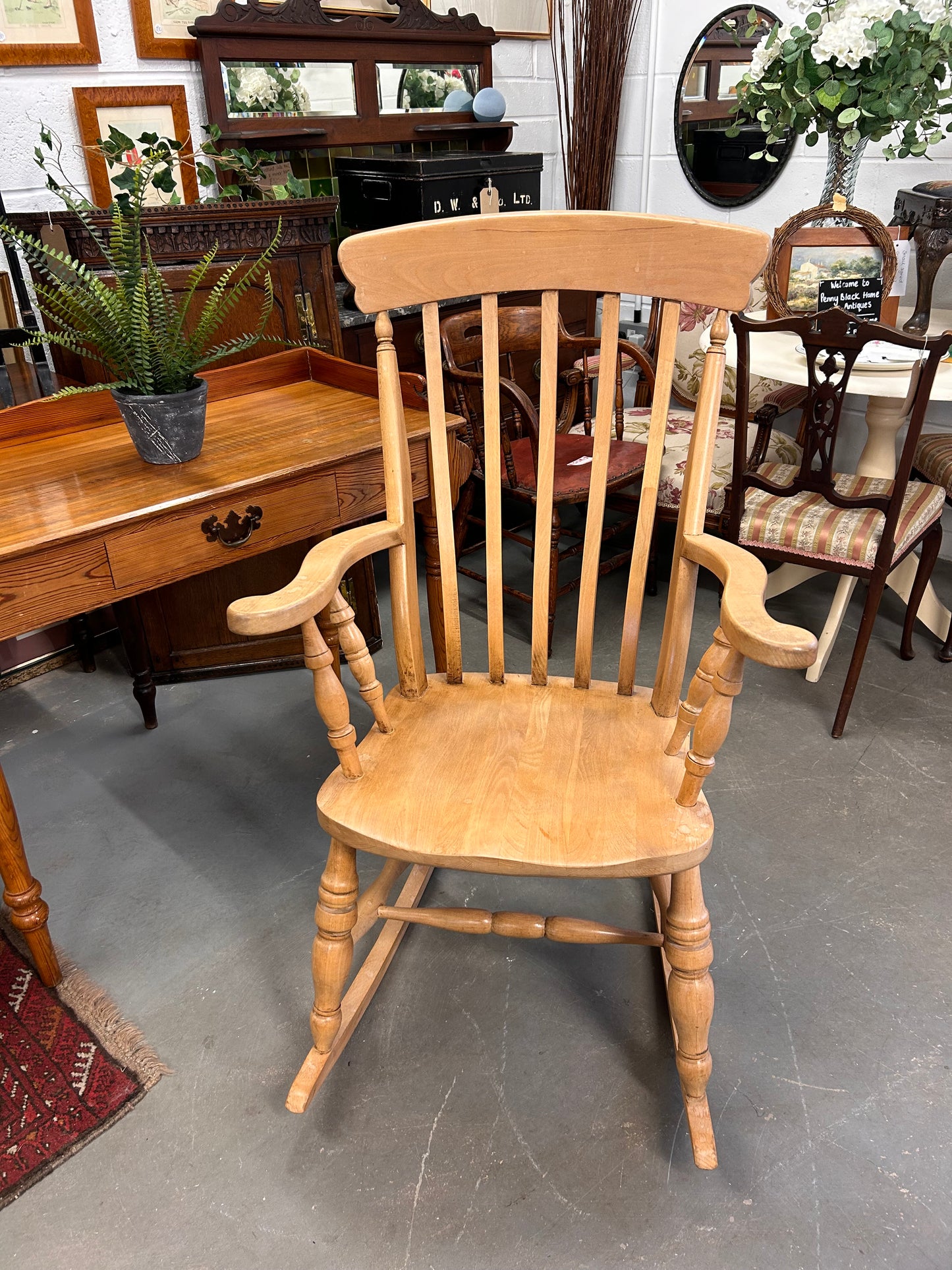 Victorian design Adults Solid Beech rocking chair country farmhouse style