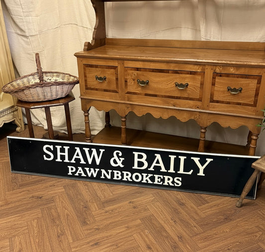Vintage Salvaged Wooden Shop Front Advertising Sign writers