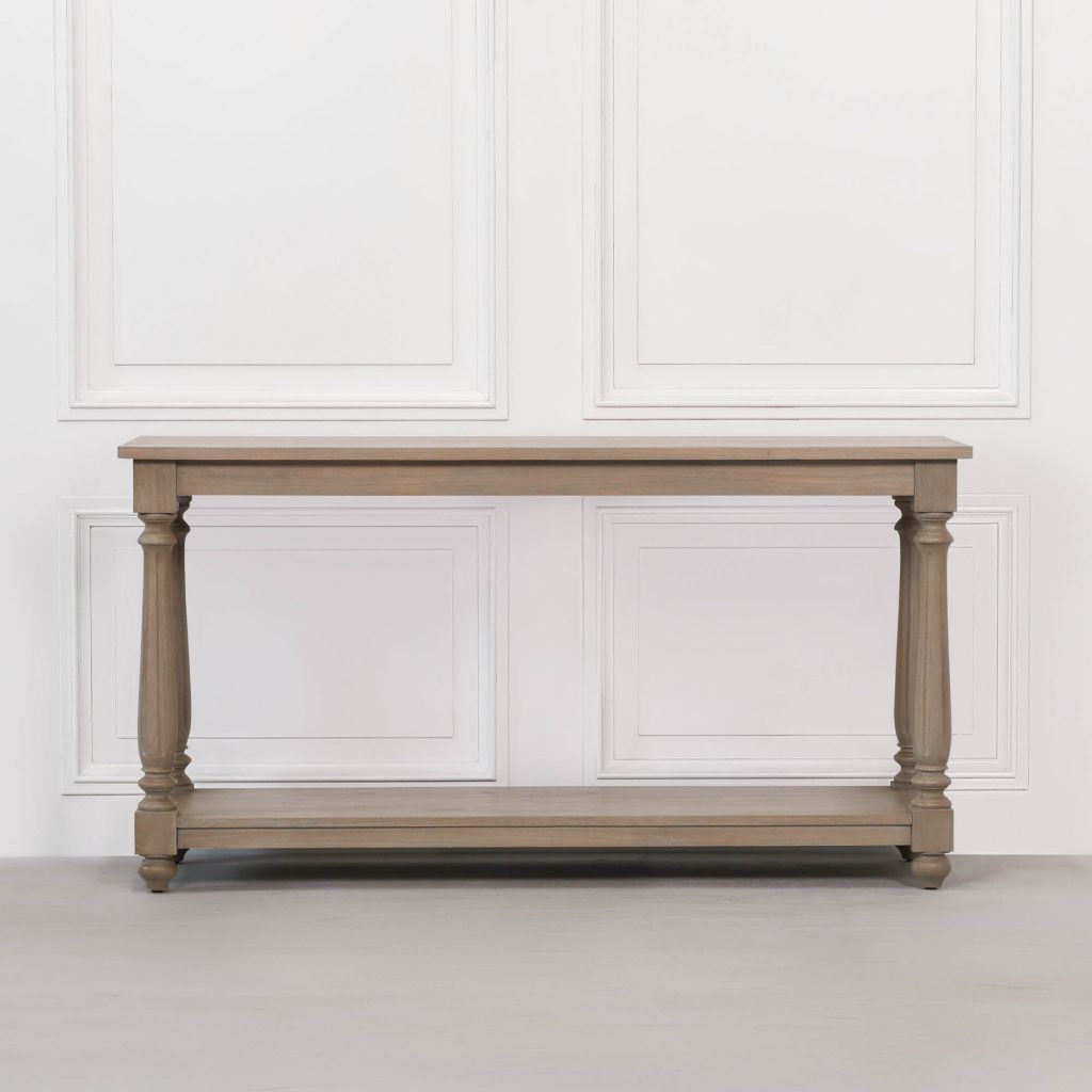 Quality Rustic Wooden Farmhouse Console Table UK Delivery