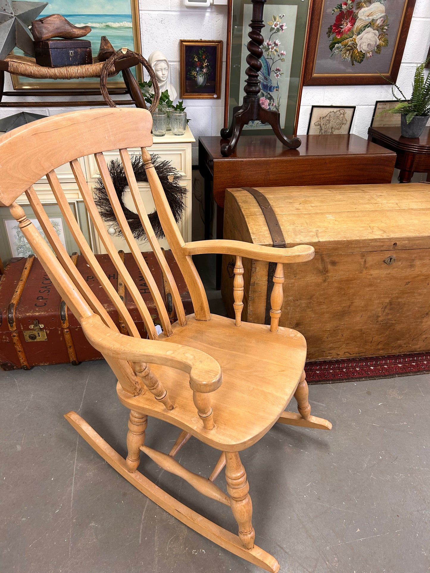 Victorian design Adults Solid Beech rocking chair country farmhouse style