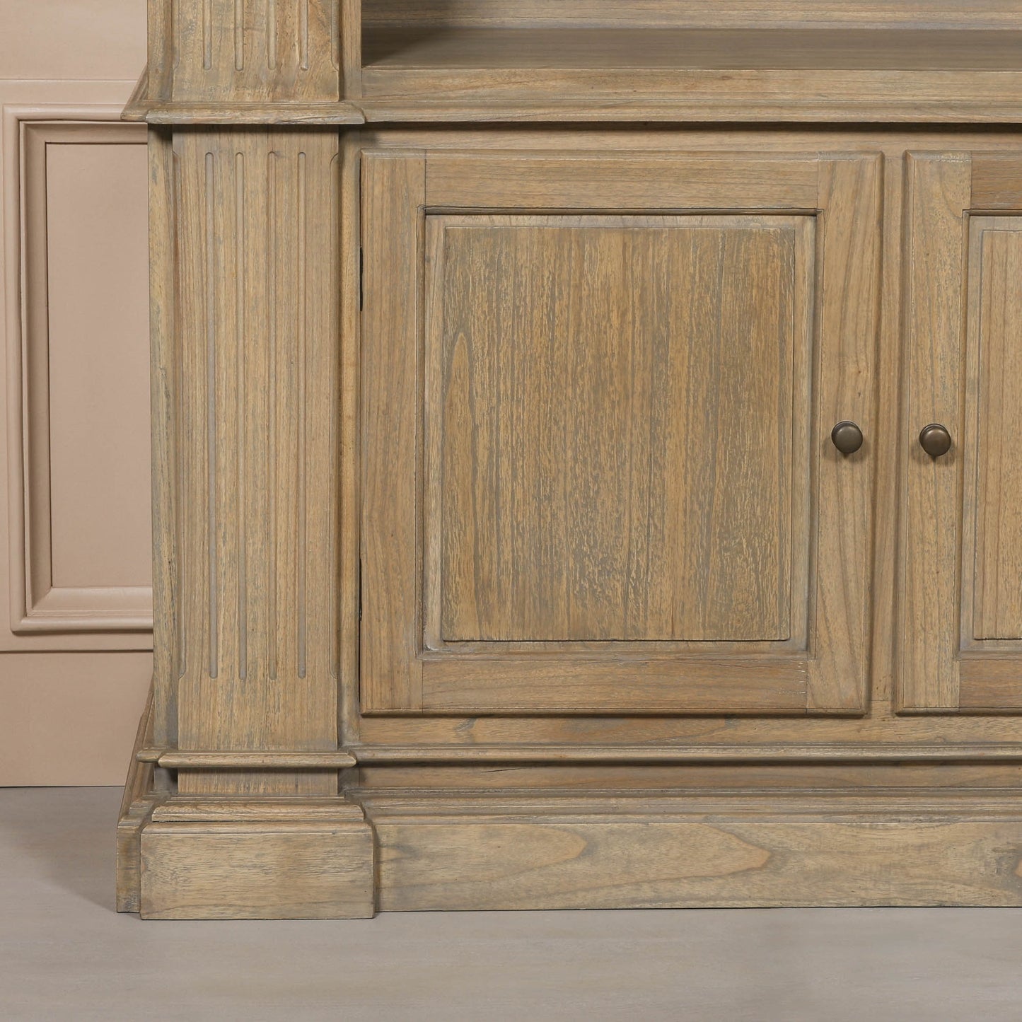 Large Cedar Wood Open Bookcase Modern Country Farmhouse