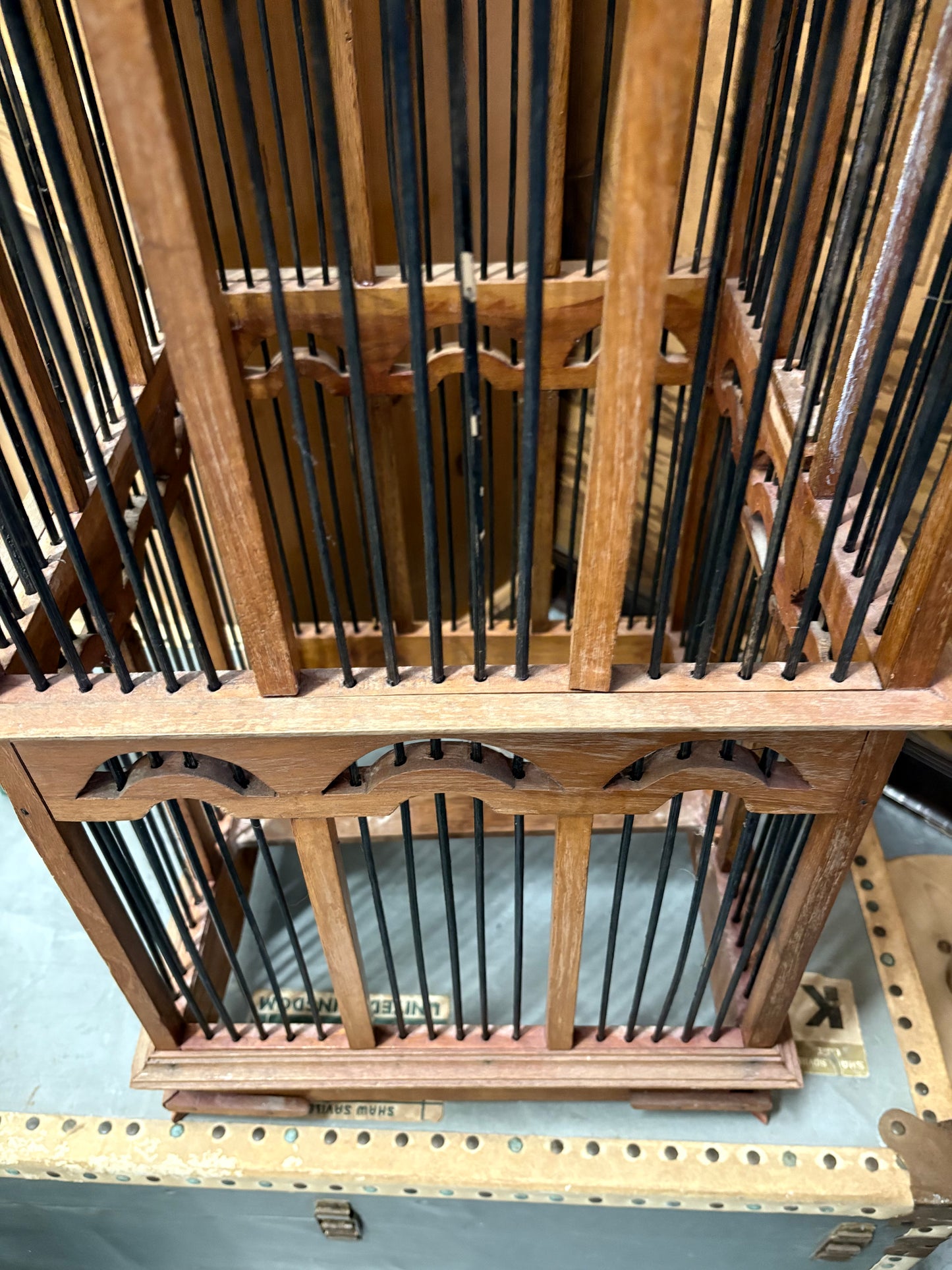 Edwardian Boxwood Birdcage - Decorative Antique piece Eclectic Interiors