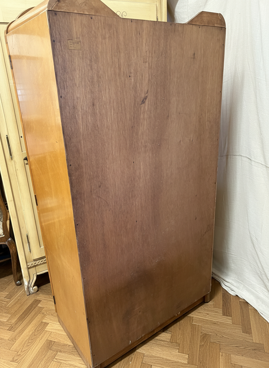 A 1955 Fox Furniture - Maple Wardrobe fitted out - Great Condition UK Delivery