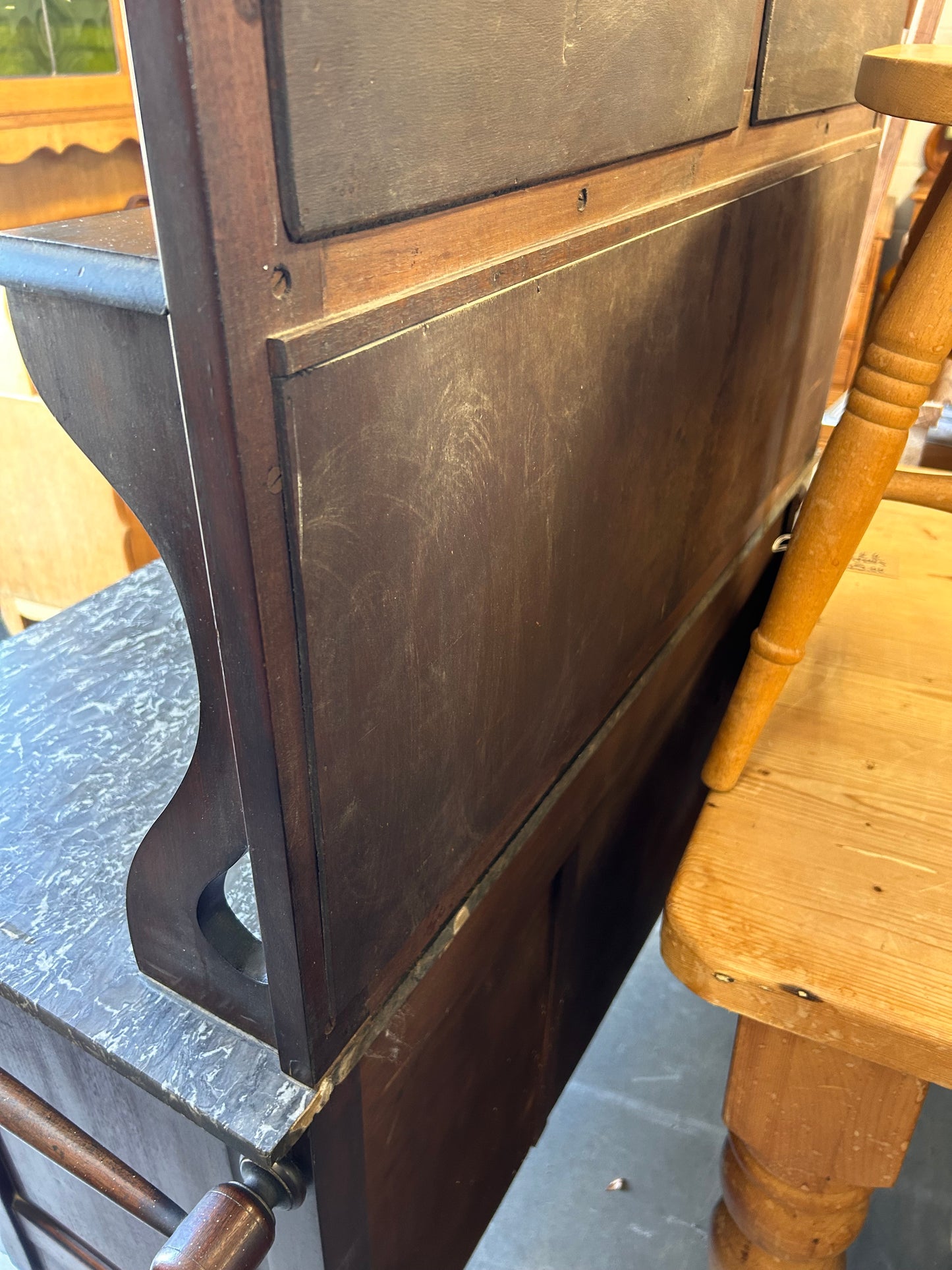 Magnificent late 19th century tiled mirrored and marble topped washstand