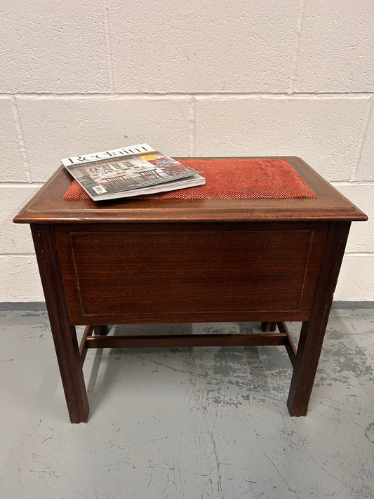 Unusual Vintage stool seat with drawers underneath useful item.