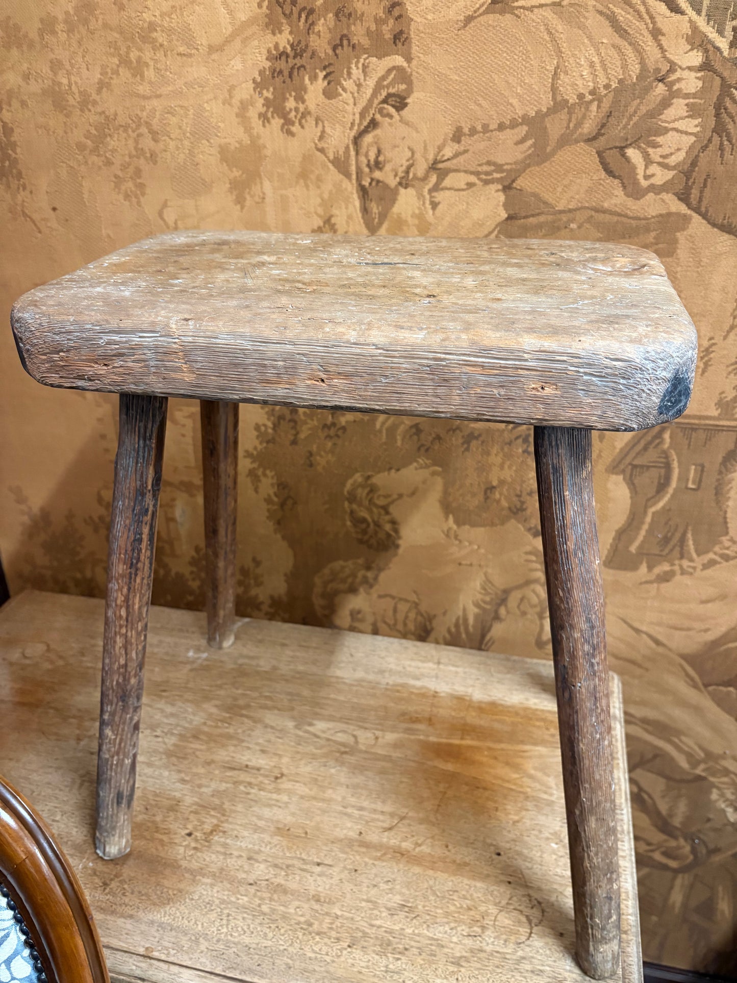 19th‑century Eastern European milking stool in untouched original condition Excellent item