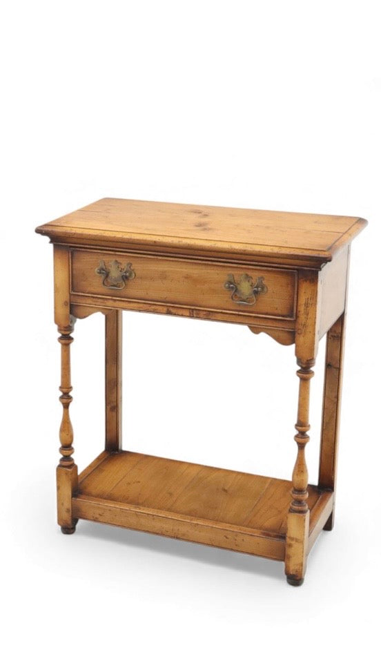 Vintage Pine Side Table Country Farmhouse Traditional Furniture