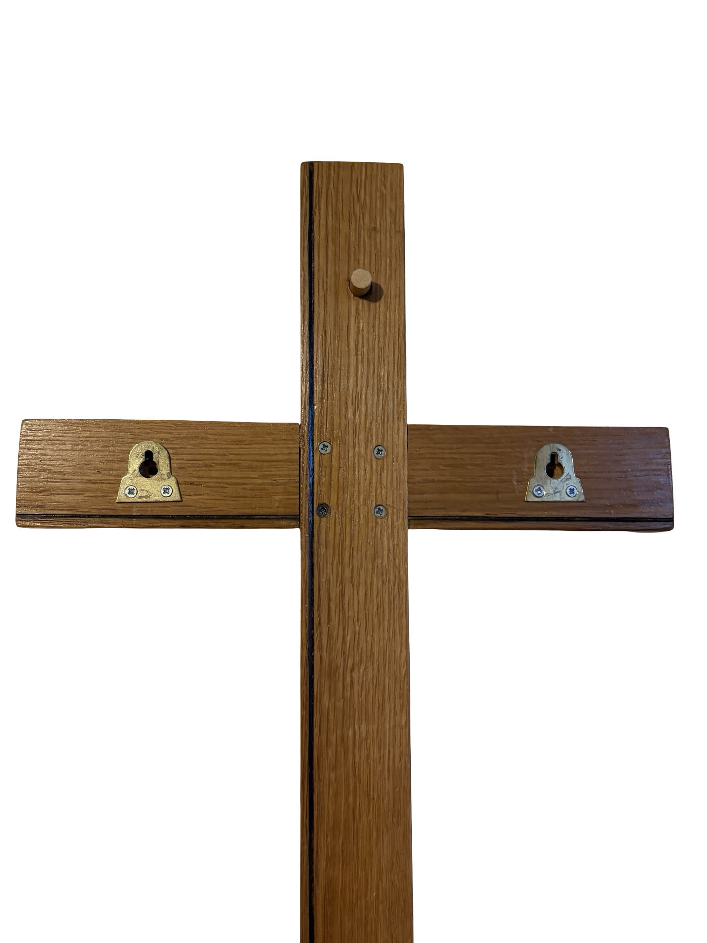 Solid Oak Wall Hanging Chapel Cross 2ft long