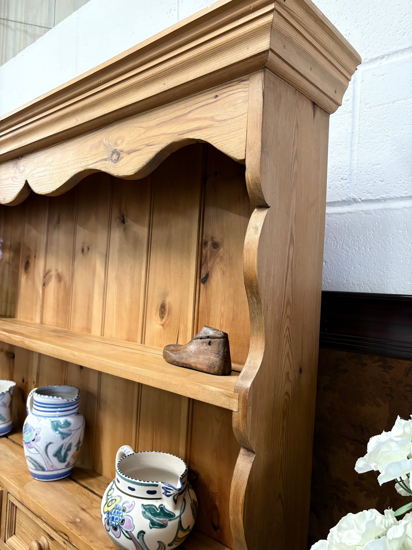 Large Solid Pine Traditional Country Kitchen Dresser Display Storage UK Delivery