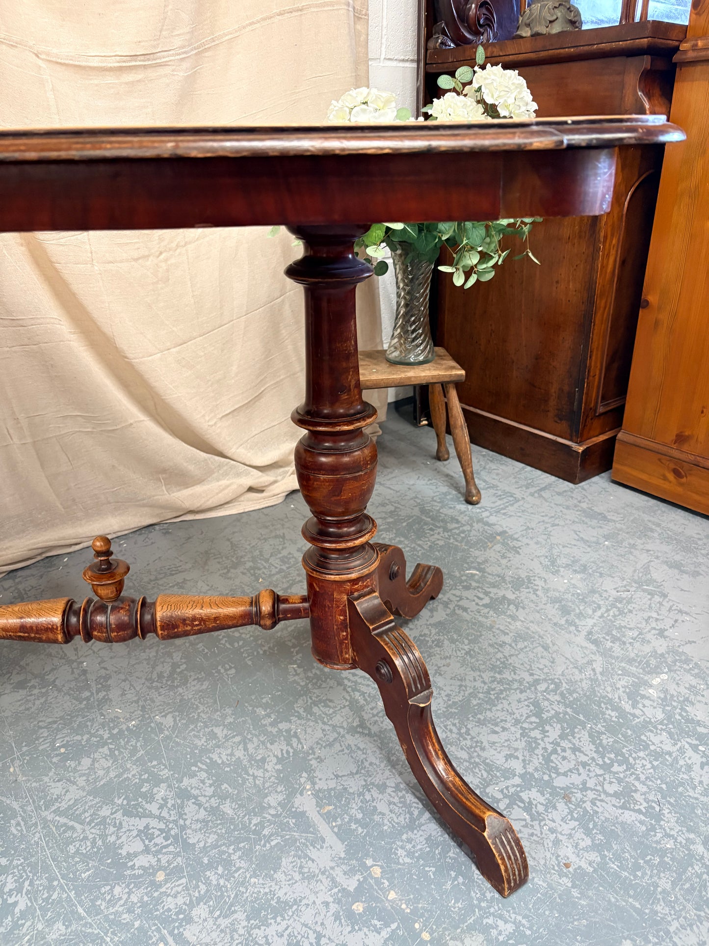 Traditional Victorian Mahogany sofa side / console Table / Desk /Dressing Table