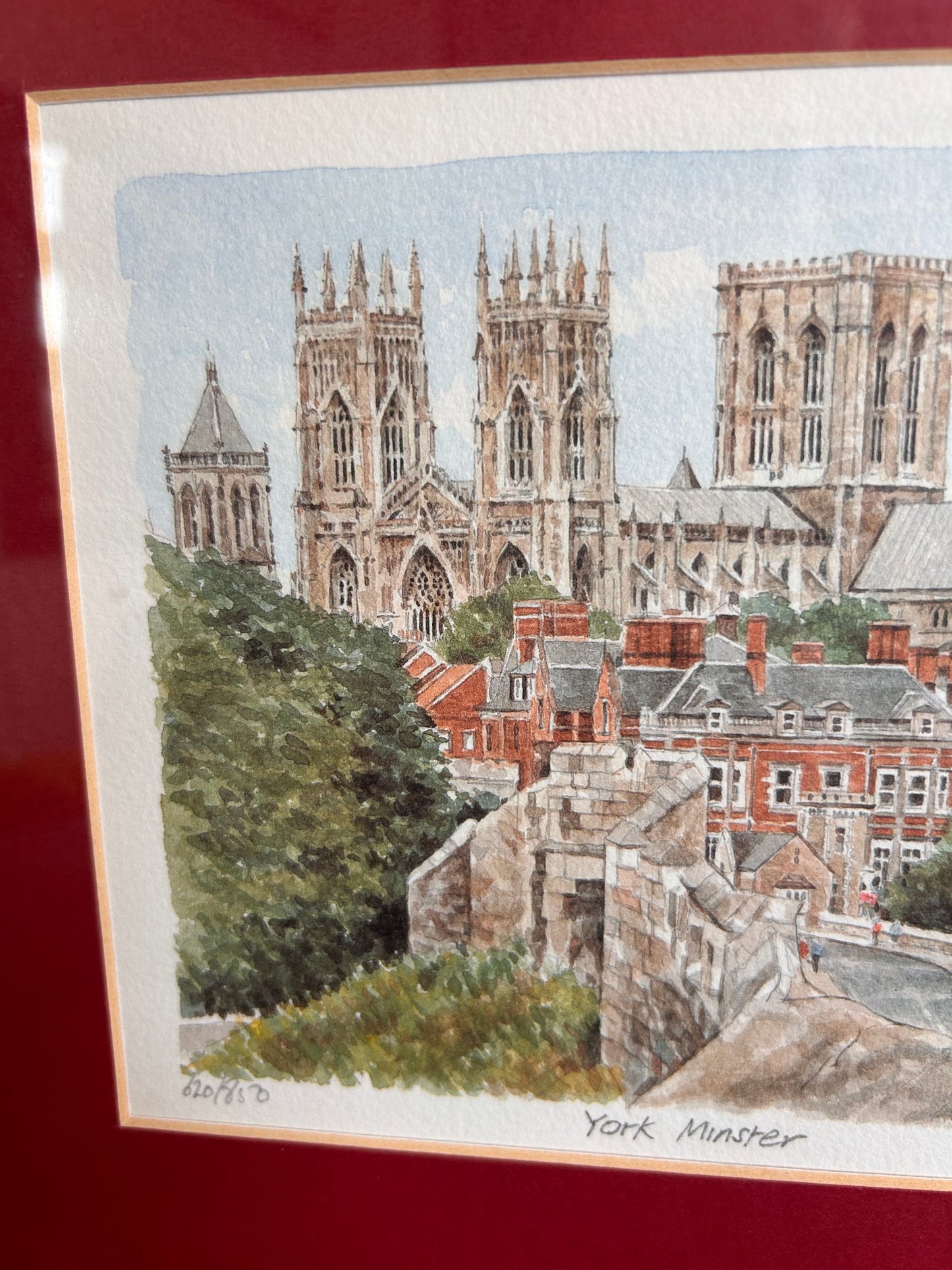 York Minster Framed Mounted Glazed Limited Edition Print Signed