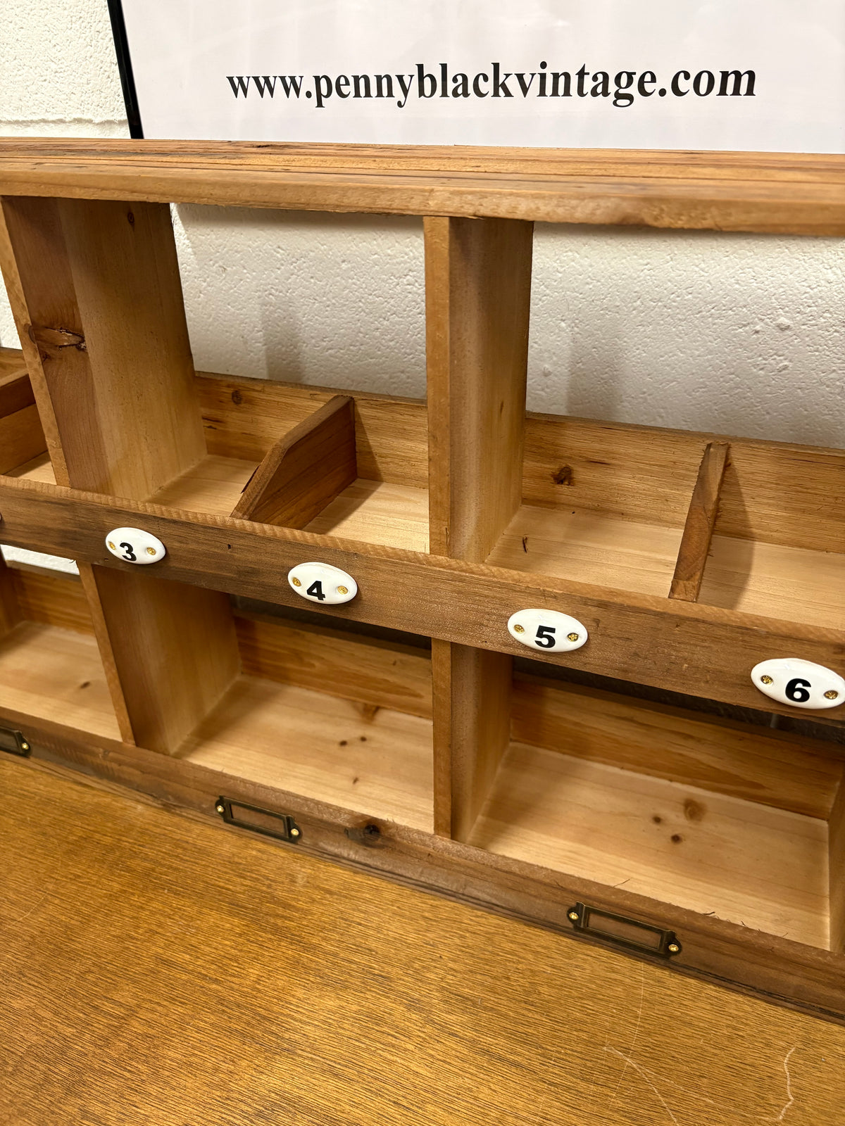 Wood Cubby Pigeon hole wall unit Modern Farmhouse style storage