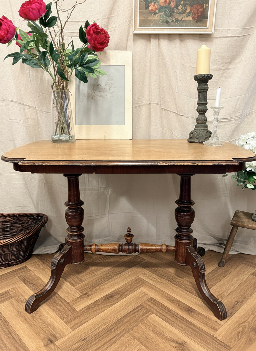 Traditional Victorian Mahogany sofa side / console Table / Desk /Dressing Table