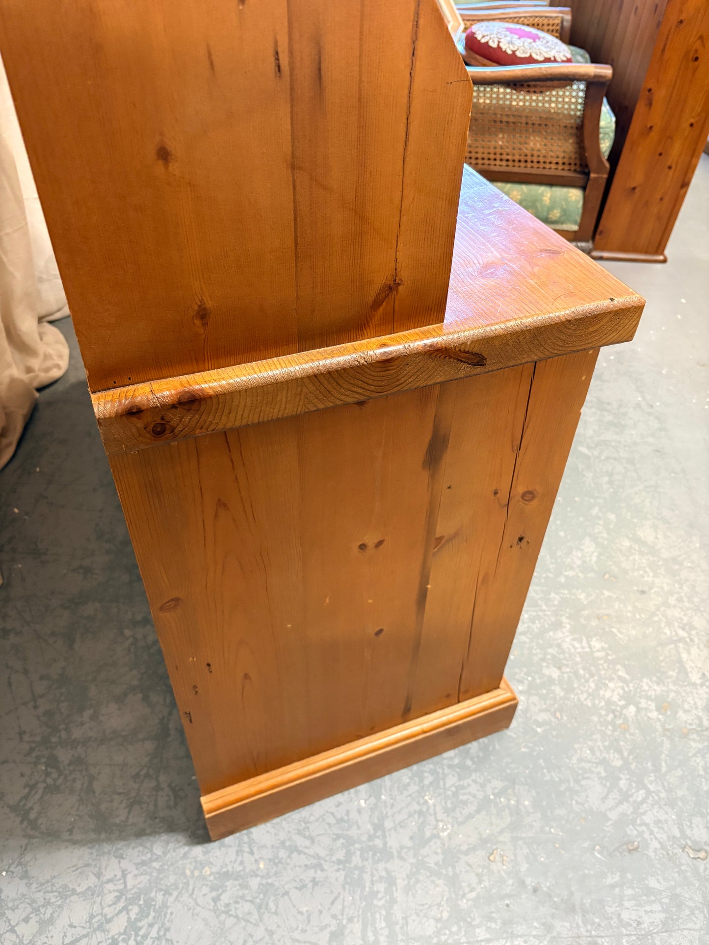 Petite Vintage Pine Country Kitchen Dresser - Display Storage UK Delivery