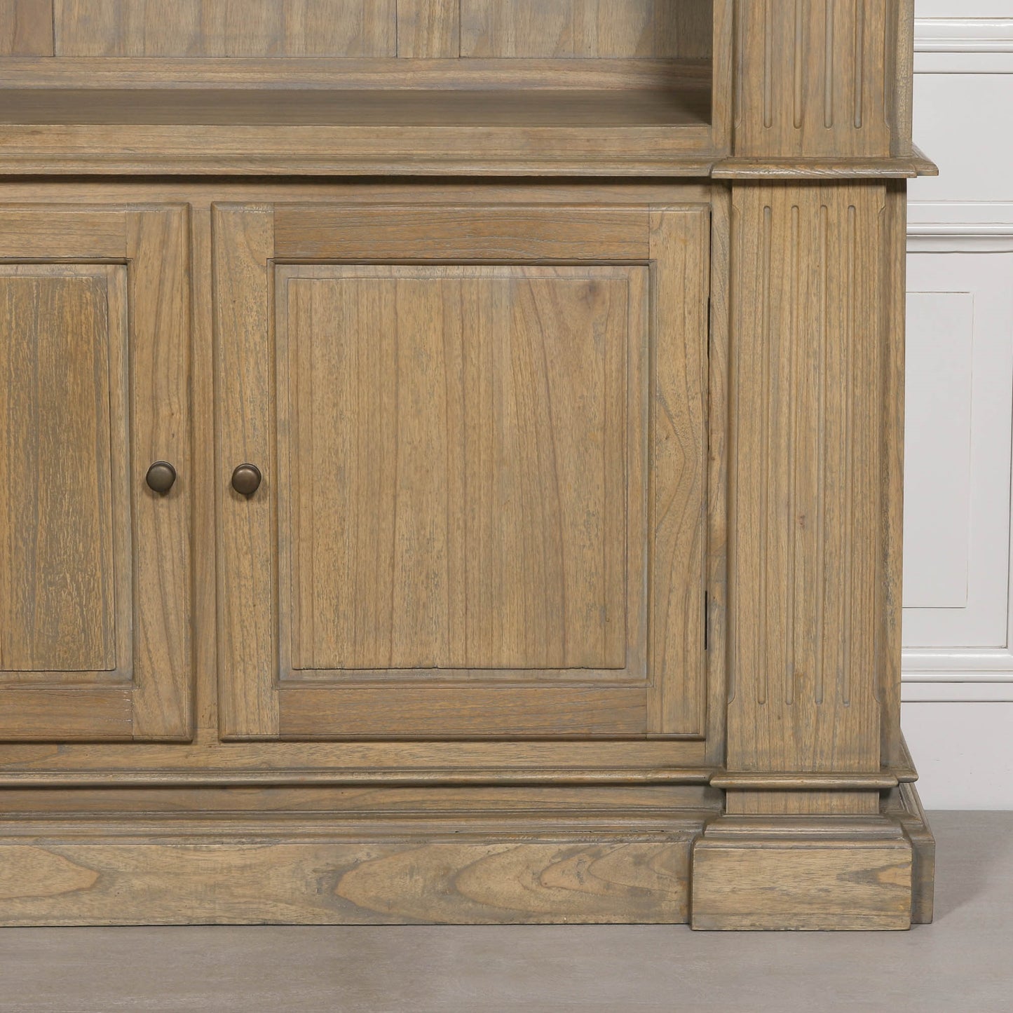 Large Cedar Wood Open Bookcase Modern Country Farmhouse