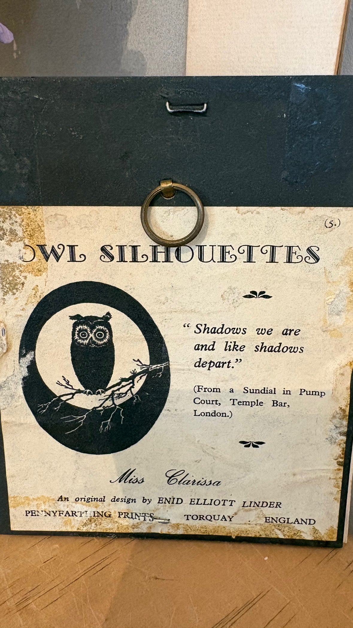 Repro Vintage Silhouette Miniature Profile Portrait You g lady