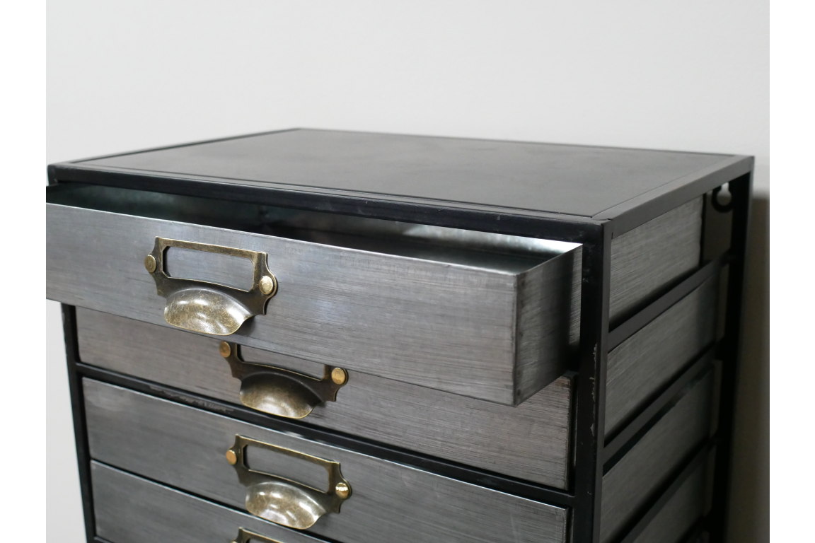 Industrial Metal office drawers paperwork filing cabinet storage