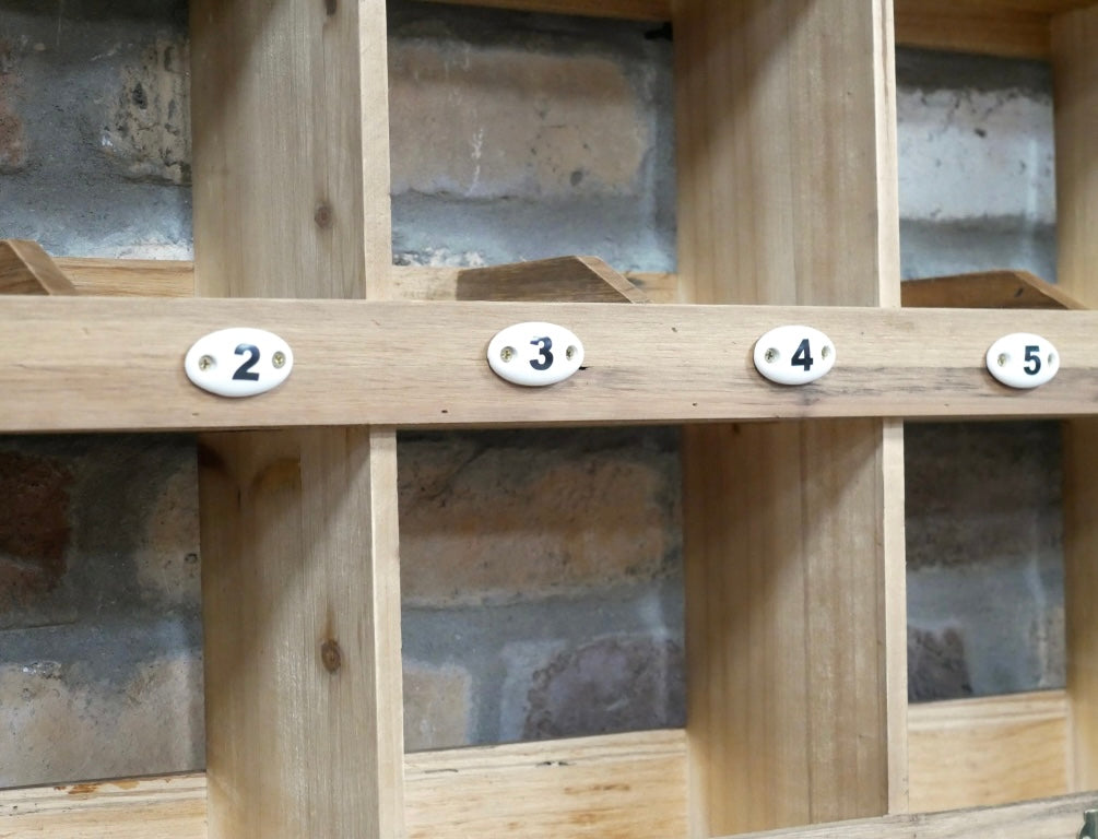 Wood Cubby Pigeon hole wall unit Modern Farmhouse style storage