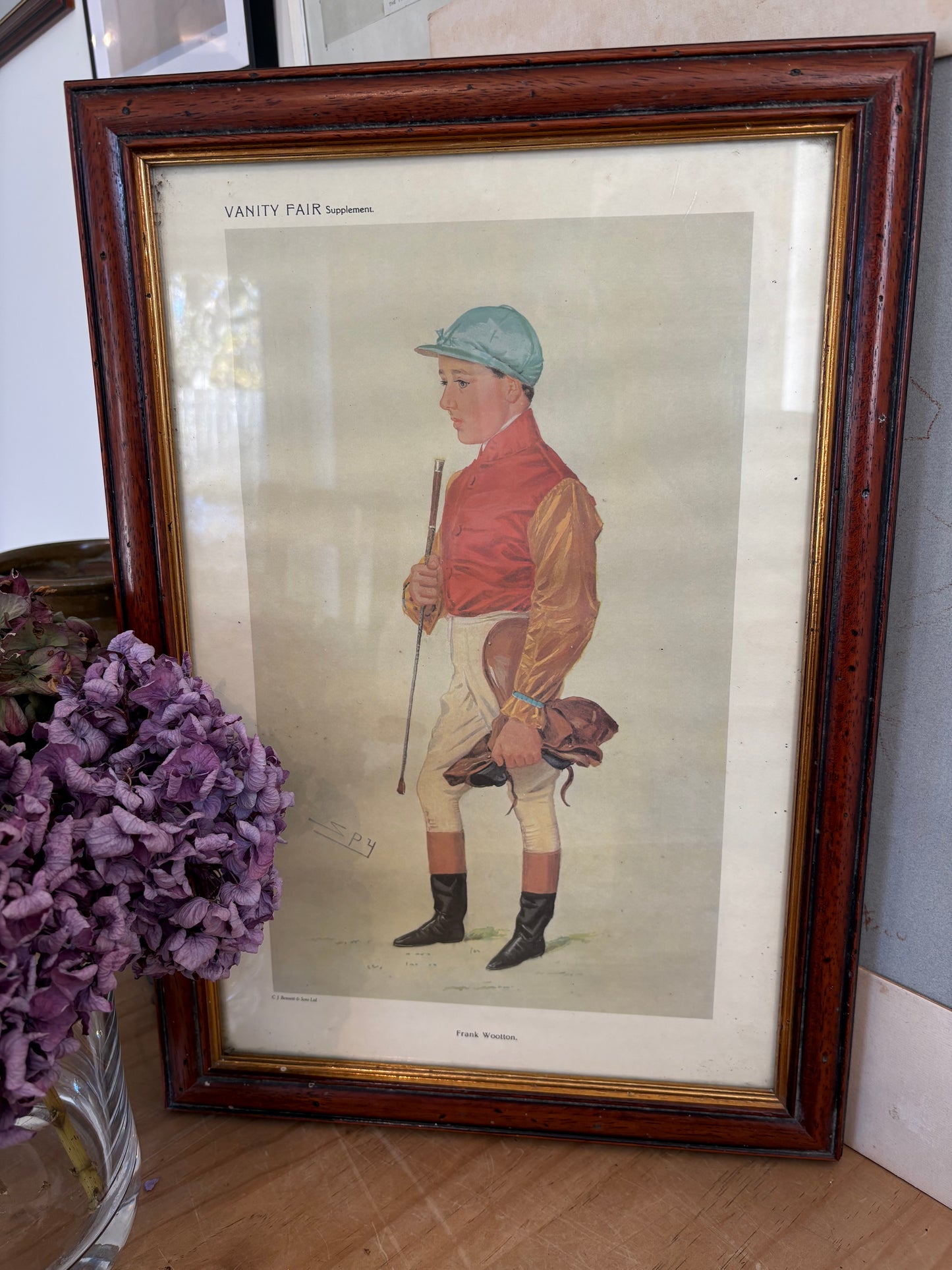 An Old vintage framed Vanity Fair magazine print 1800’s