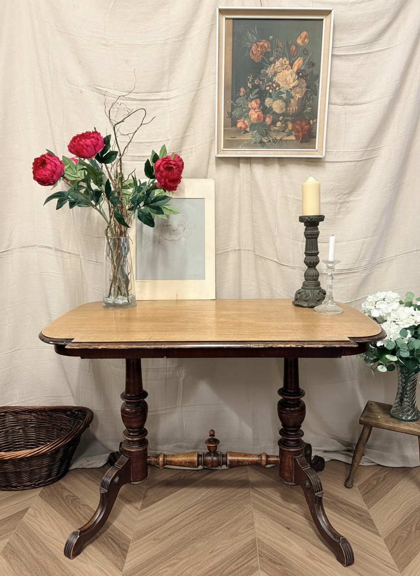 Traditional Victorian Mahogany sofa side / console Table / Desk /Dressing Table