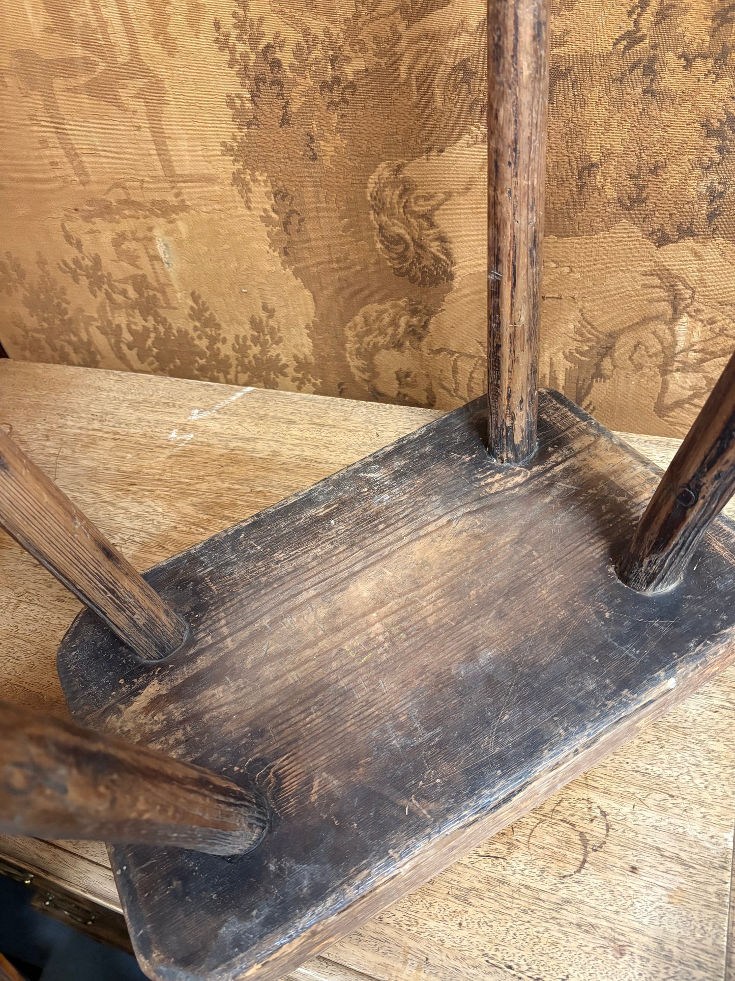 19th‑century Eastern European milking stool in untouched original condition Excellent item
