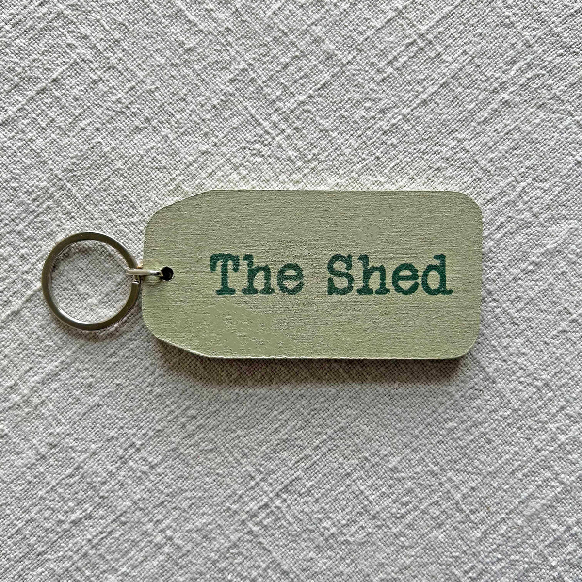 The Shed - Wooden Key Tag: 6x Mini Tags (8x4cm)
