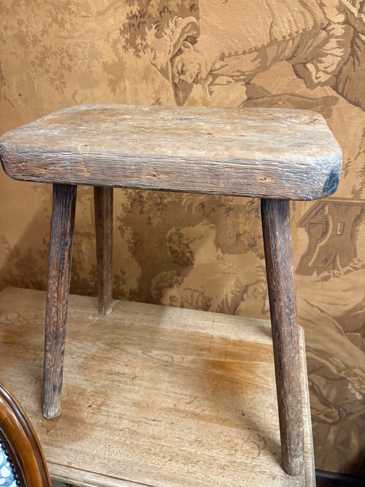 19th‑century Eastern European milking stool in untouched original condition Excellent item