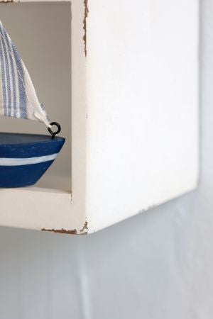 White Wood Pigeon hole Shelf Unit Crafts Kitchen Sorting Storage