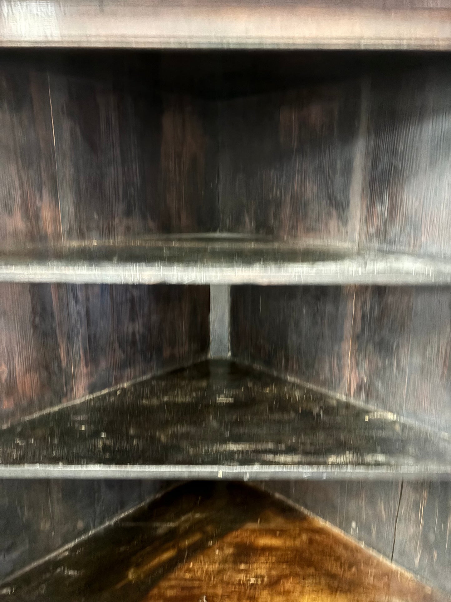 Large Antique Georgian Double Oak Corner unit with key 2.15M