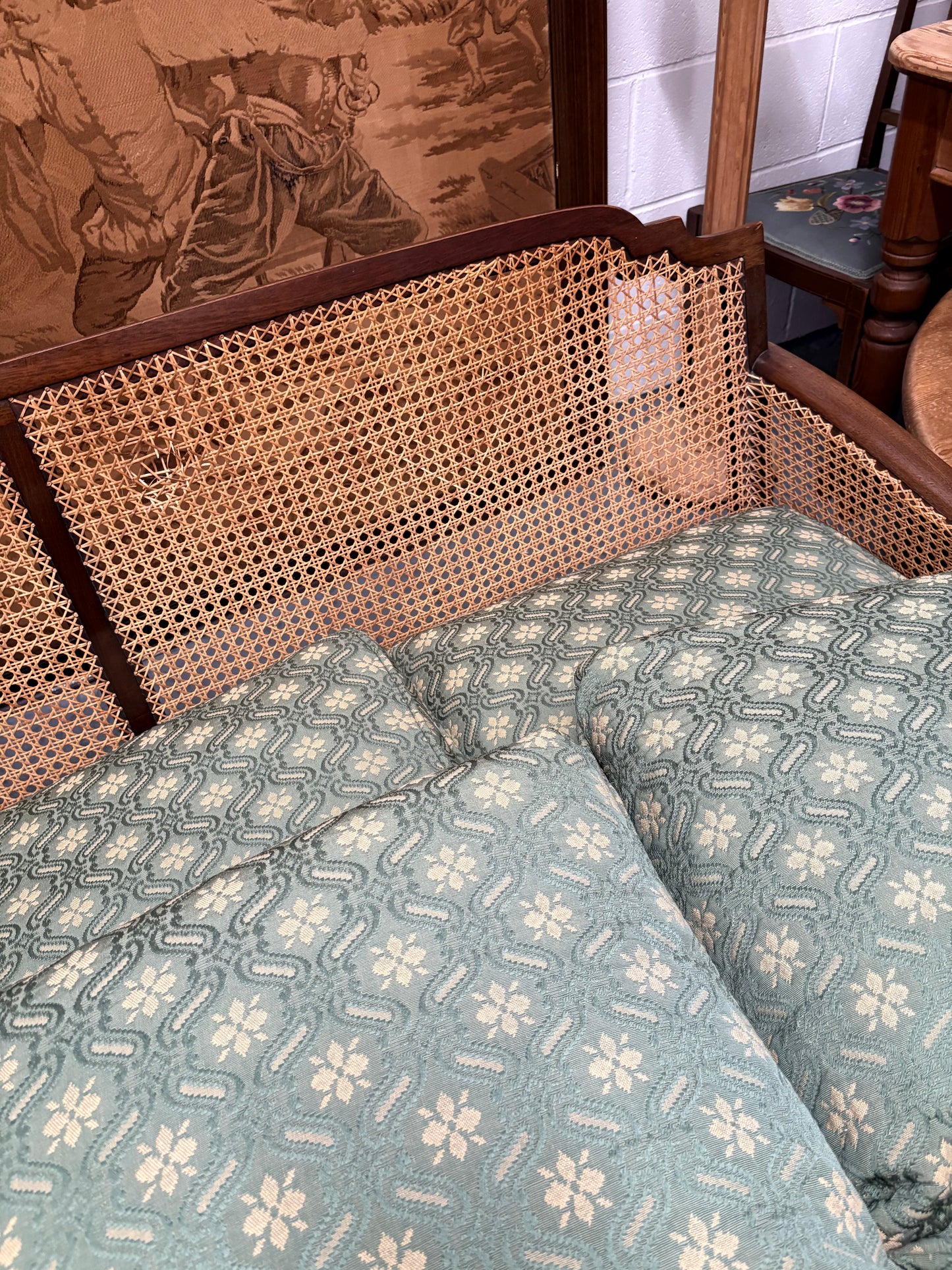 Antique Bergere 3 seater Sofa & 2 Chairs Great Condition