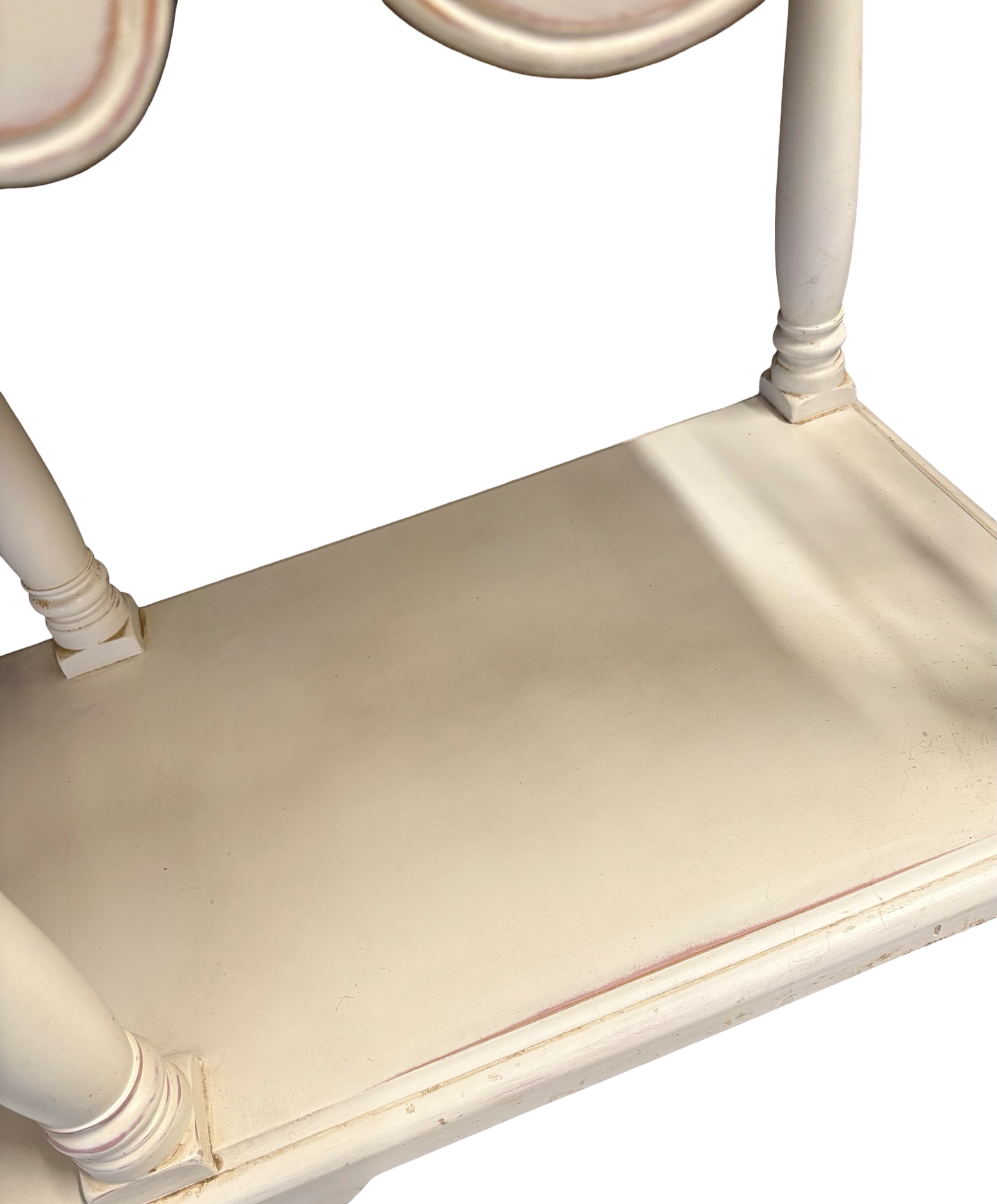 Ivory Two Drawer Vintage Console / Dresser Base Heavy Quality Piece Delivery UK