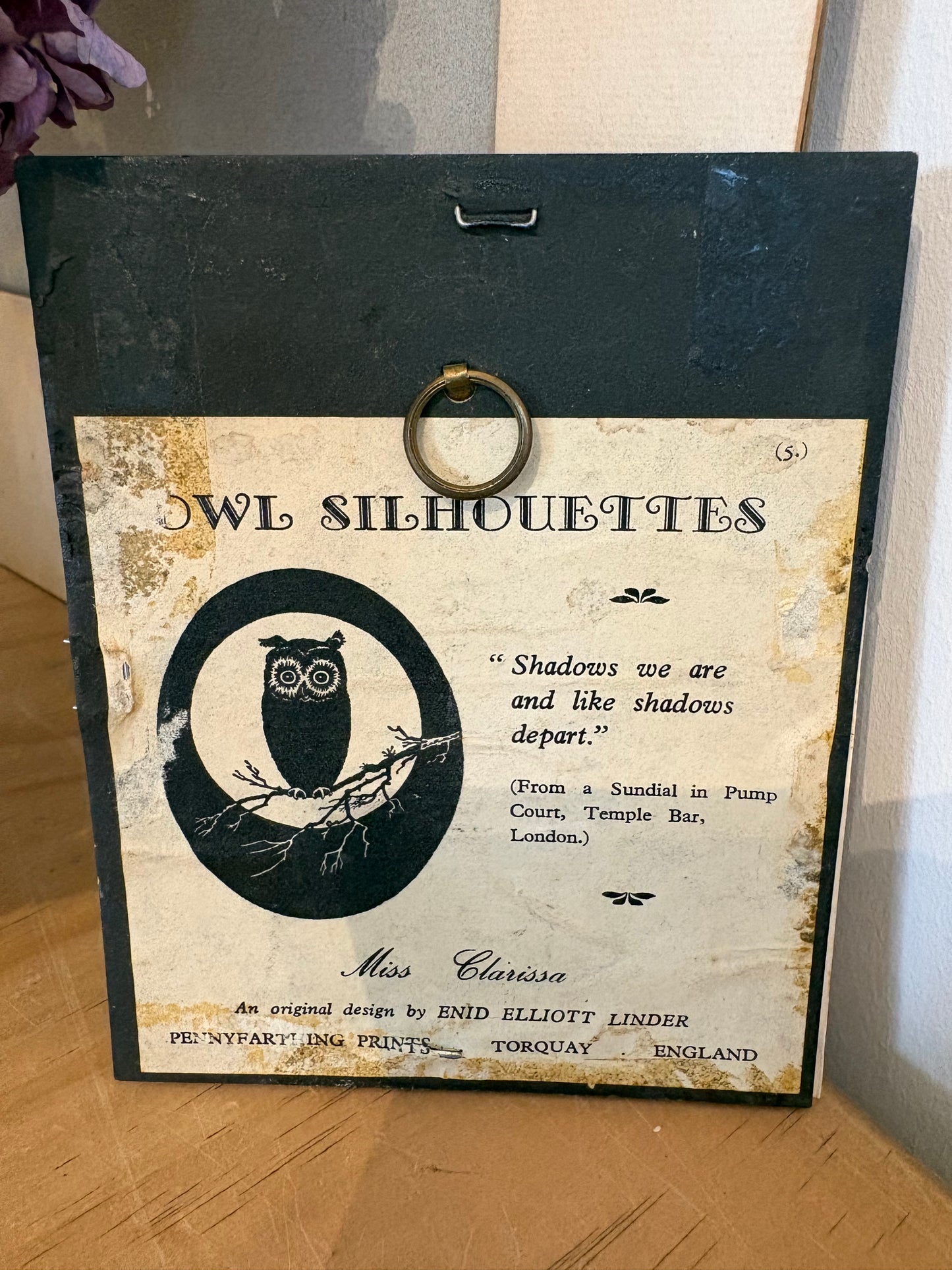 Repro Vintage Silhouette Miniature Profile Portrait You g lady