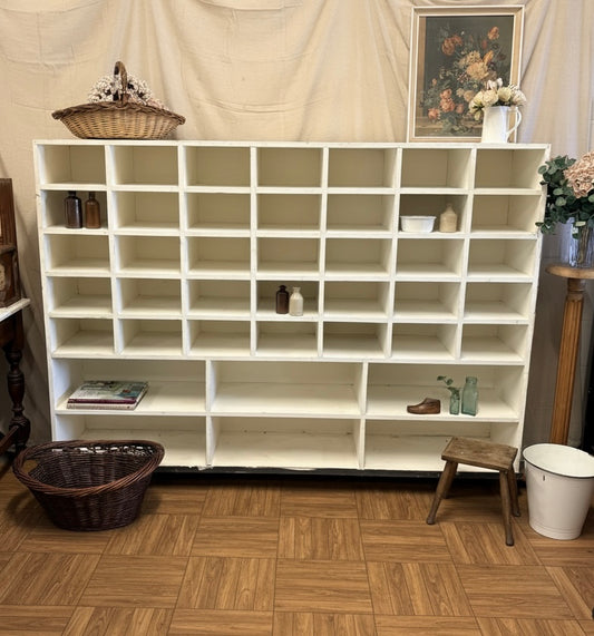 Reclaimed BIG Shop Unit Wood Pigeon Hole Shelving Sorting Storage sections