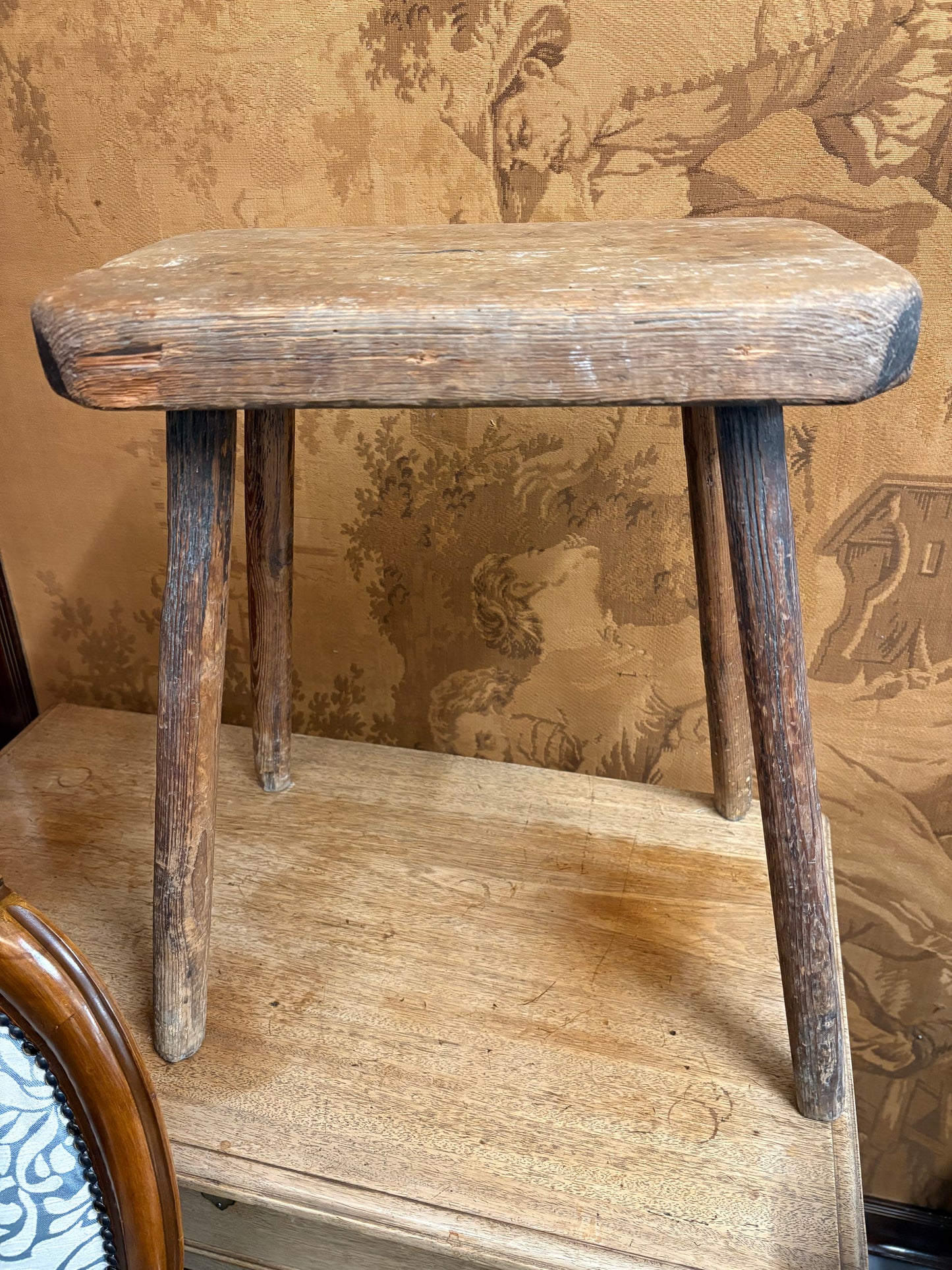 19th‑century Eastern European milking stool in untouched original condition Excellent item