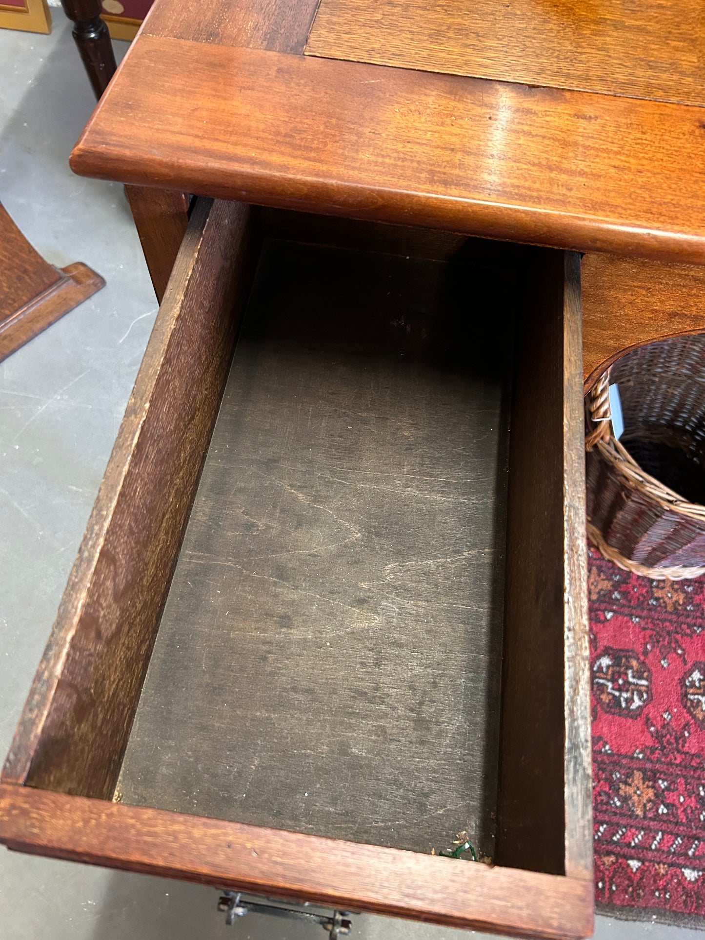 Lovely Vintage Quality Satinwood console table desk with drawers