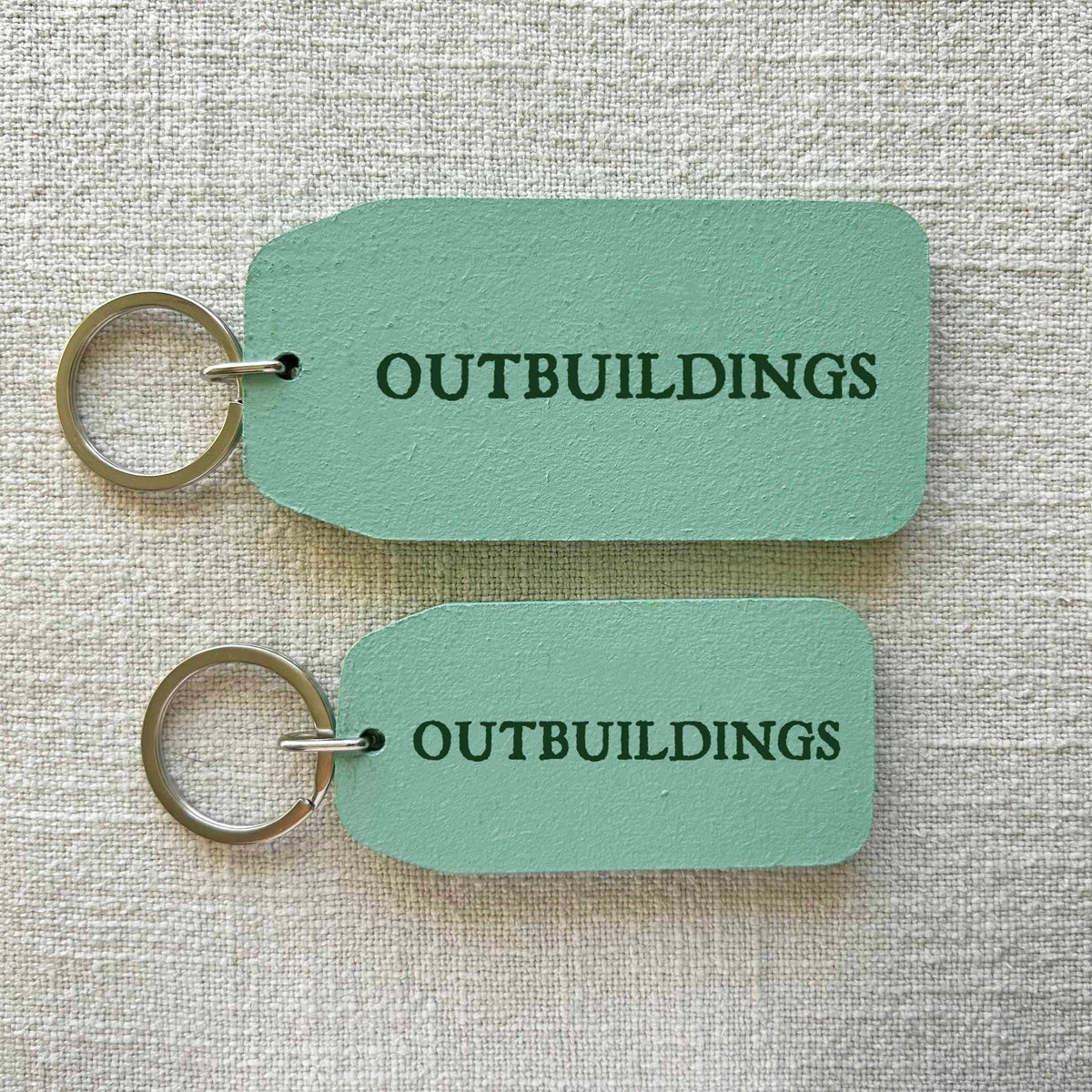 Outbuildings - Wooden Key Tag: 6x Mini Tags (8x4cm)