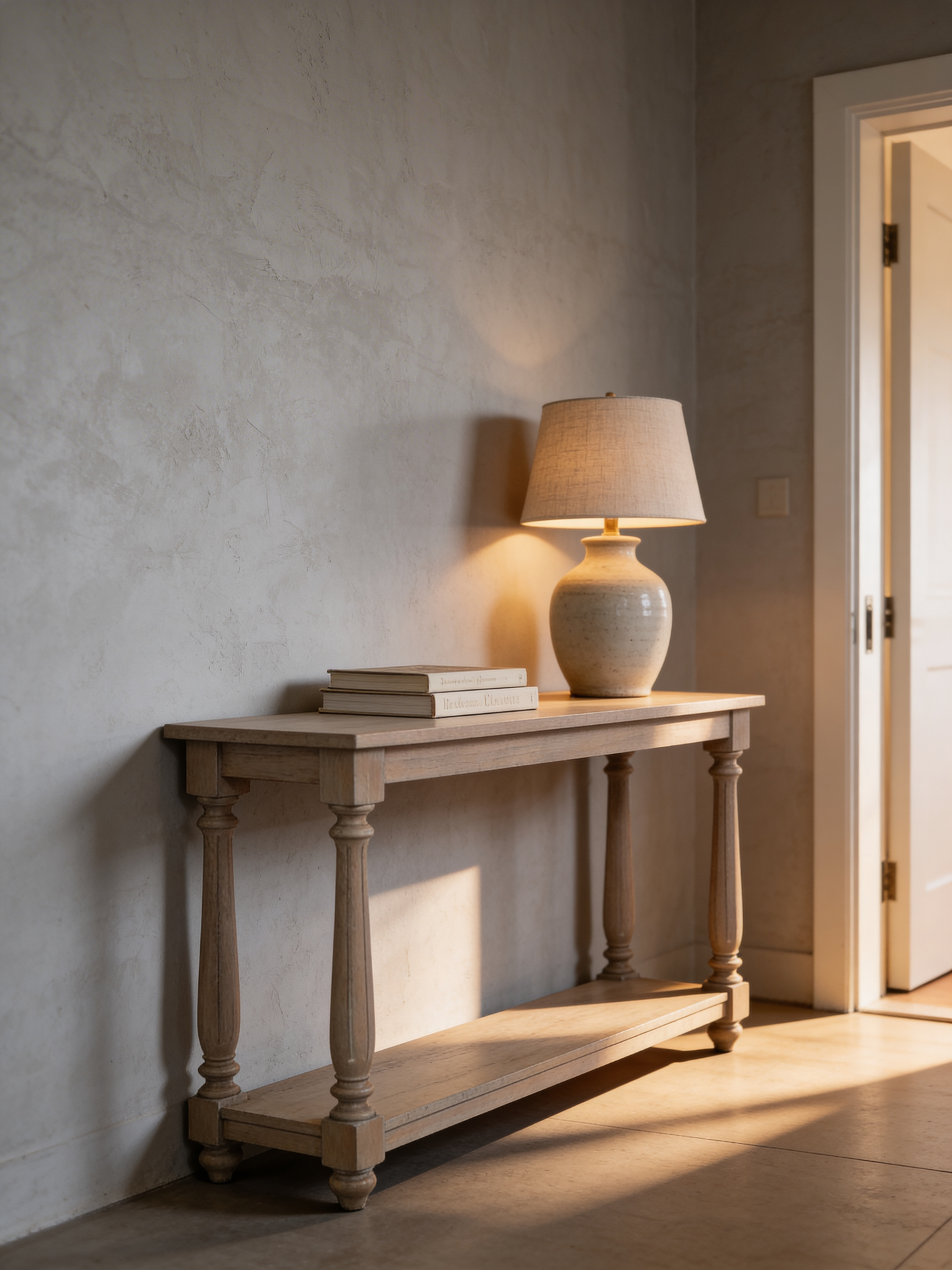 Quality Rustic Wooden Farmhouse Console Table UK Delivery