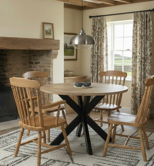 Simple Modern Design 4 seater Round kitchen dining table