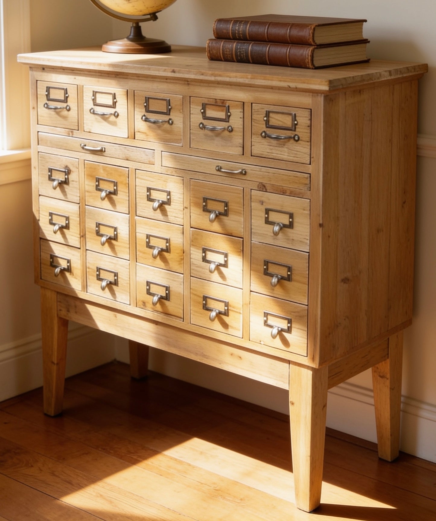 Vintage Apothecary Styled Multi Drawer Office Craft Storage Cabinet