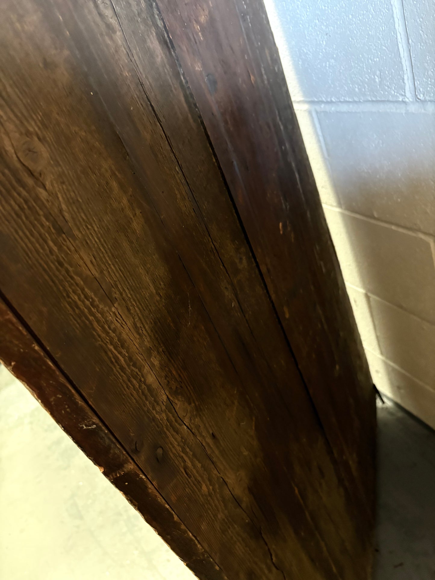 Large Antique Georgian Double Oak Corner unit with key 2.15M