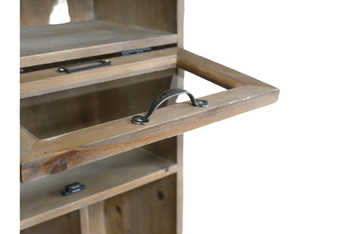 Rustic Country Farmhouse Style Wall Storage Pigeonhole Unit