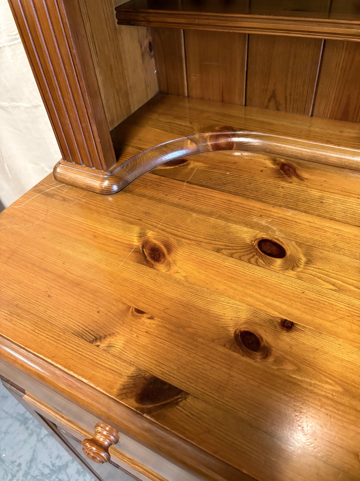 Vintage Pine Country Kitchen Dresser - Display Storage UK Delivery Ex Condition