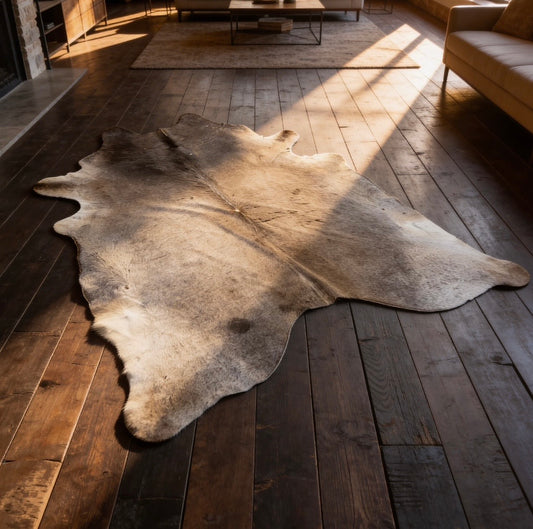 Argentinian Large Cowhide Floor Rug Skin Hide Interior Design