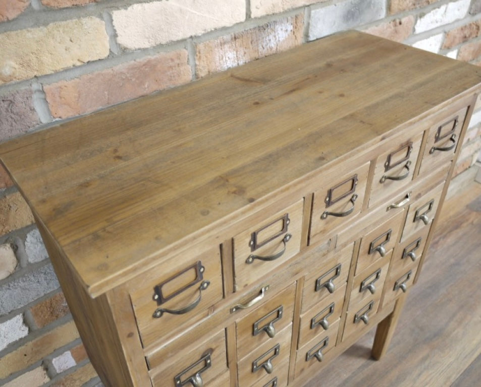 Vintage Apothecary Styled Multi Drawer Office Craft Storage Cabinet