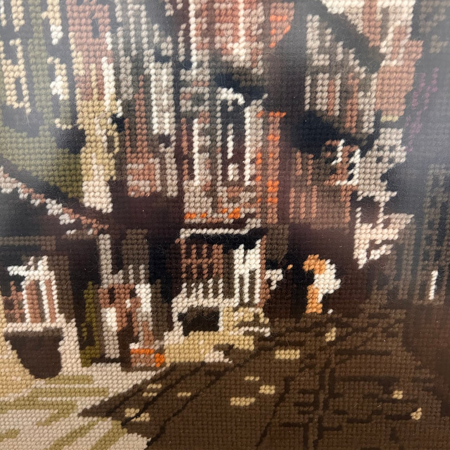 Large framed and Glazed tapestry of The Shambles, York