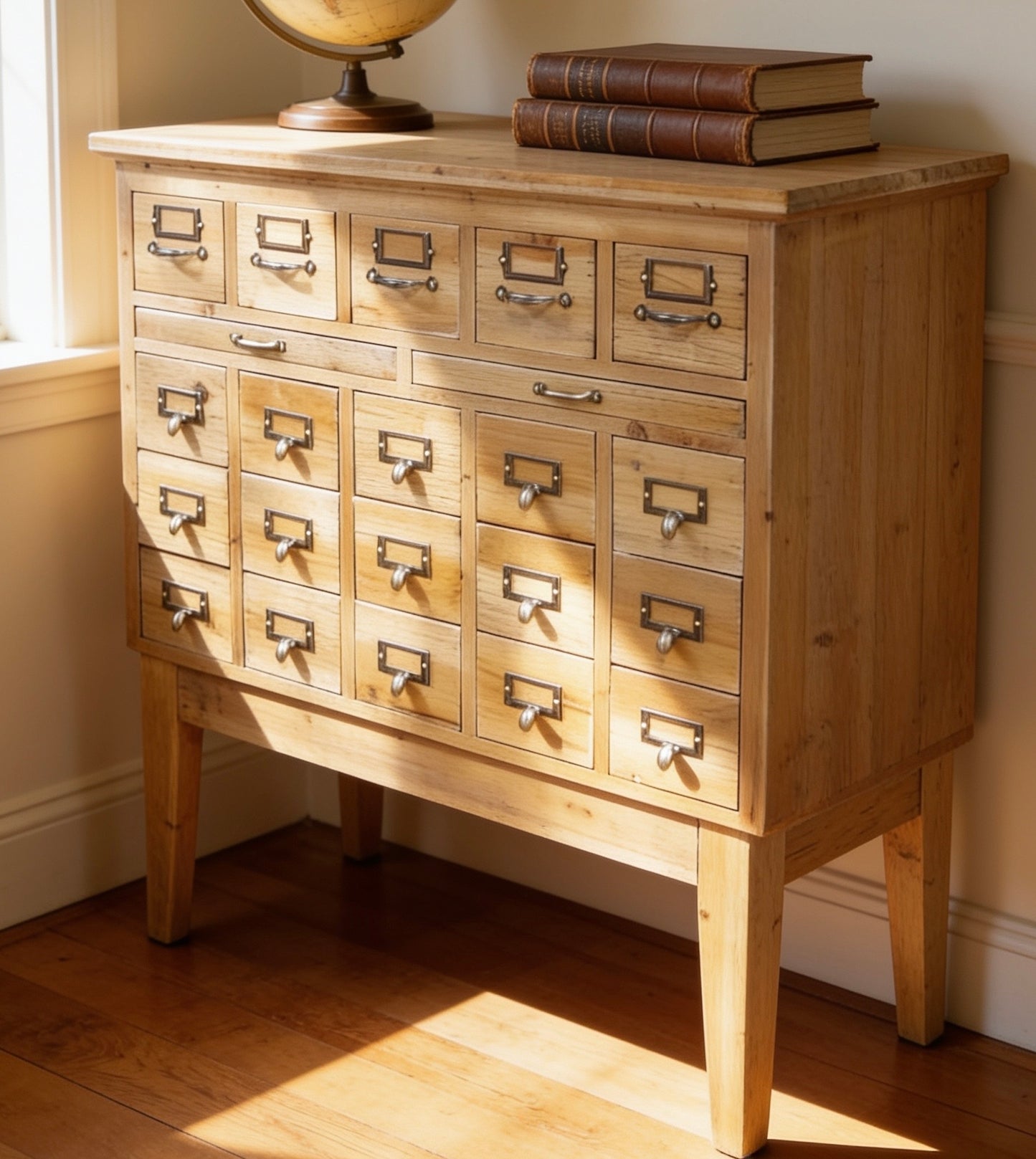 Vintage Apothecary Styled Multi Drawer Office Craft Storage Cabinet